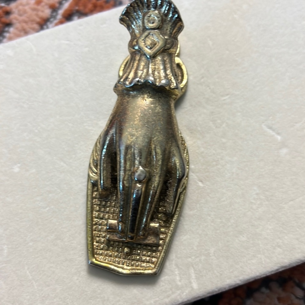 Vintage hand mail holder